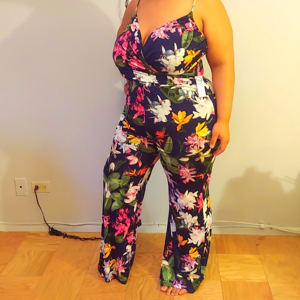 Tank Floral Print Jumpsuit
